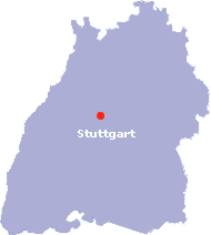 Baden-Württemberg mit Landeshauptstadt Stuttgart
